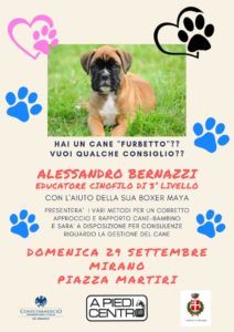 Rapporto cane-bambino - evento in fiera a Mirano (VE) - 2019